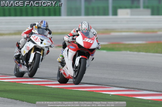 2010-06-26 Misano 0512 Rio - Superstock 1000 - Free Practice - Philippe Thiriet - Honda CBR1000RR